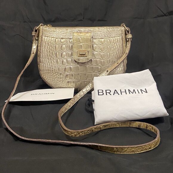 Brahmin Vanessa Chardonney Crossbody Bag with dust bag and original registration - Picture 1 of 11